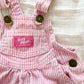 Baby B’gosh Pink Hickory Buckle Bubble Romper - Yellow Clover Vintage Kids Clothes