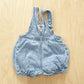 Vintage Baby B’gosh Light Wash Denim Bubble Overalls - Yellow Clover Vintage Kids Clothes
