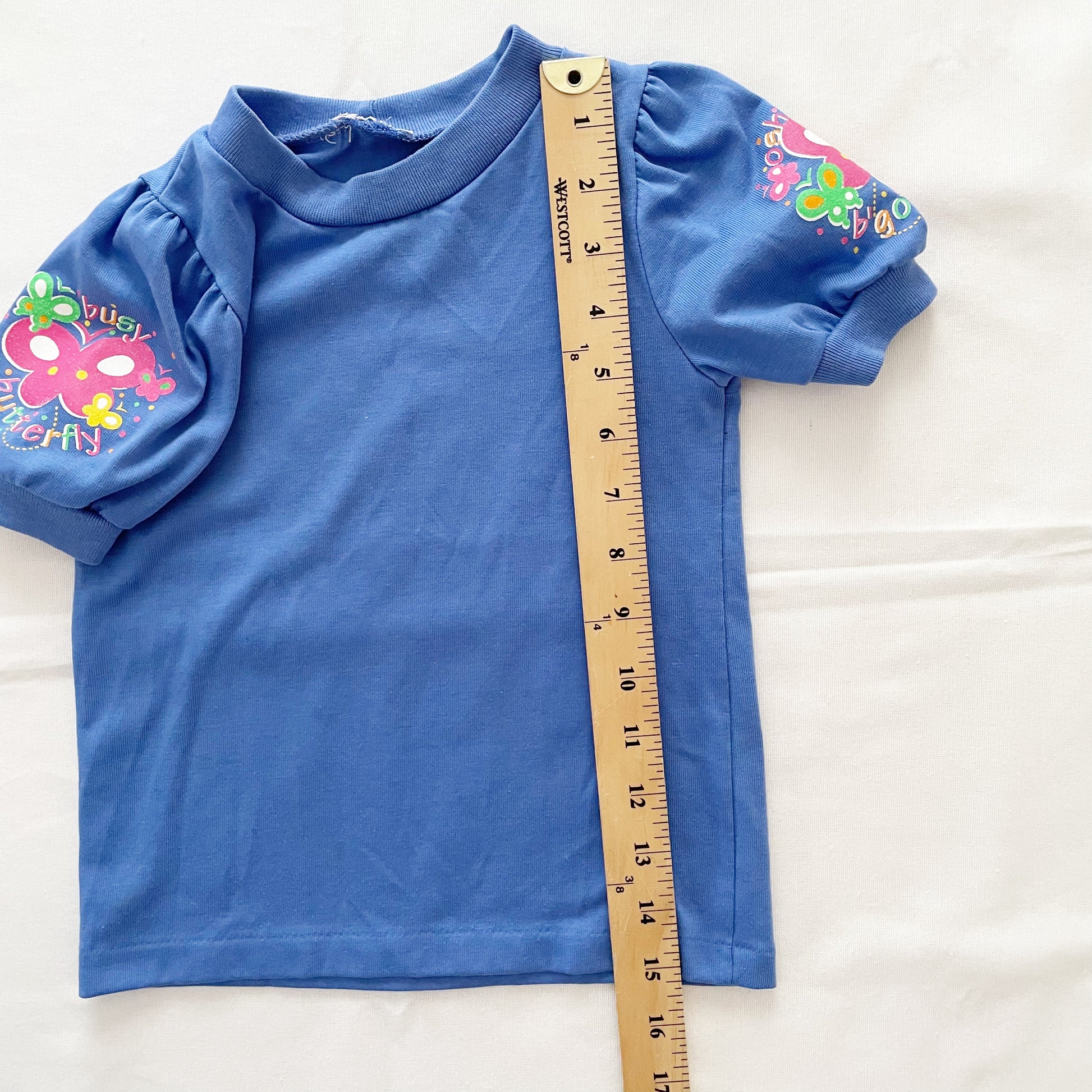 OshKosh Butterfly Sleeve Layer Tee - Yellow Clover Vintage Kids Clothes