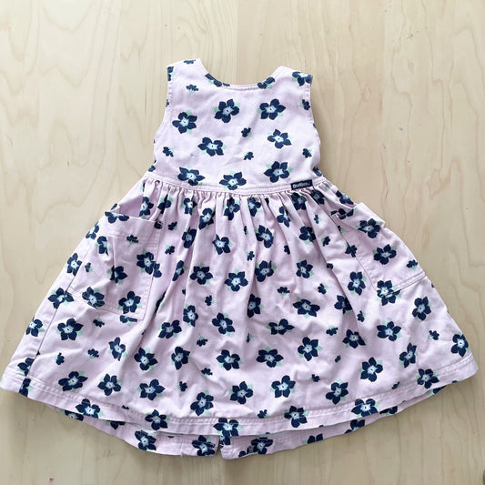 OshKosh Pansy Floral Traditional Dress - Yellow Clover Vintage Kids Clothes