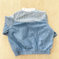 OshKosh Chambray Stripe Accent Jacket - Yellow Clover Vintage Kids Clothes