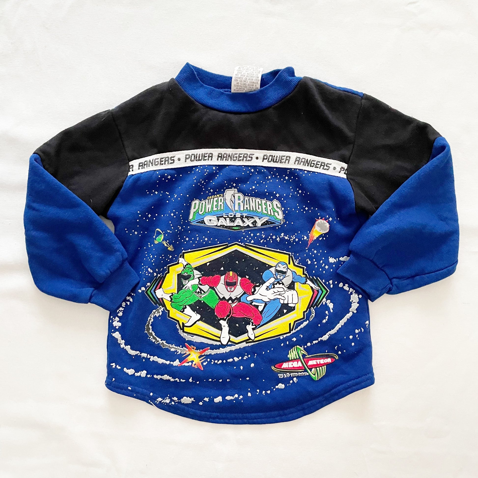 Power Rangers Lost Galaxy Sweatshirt • 5y - Yellow Clover Vintage Kids Clothes