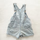 OshKosh Light Wash Denim Shortalls - Yellow Clover Vintage Kids Clothes
