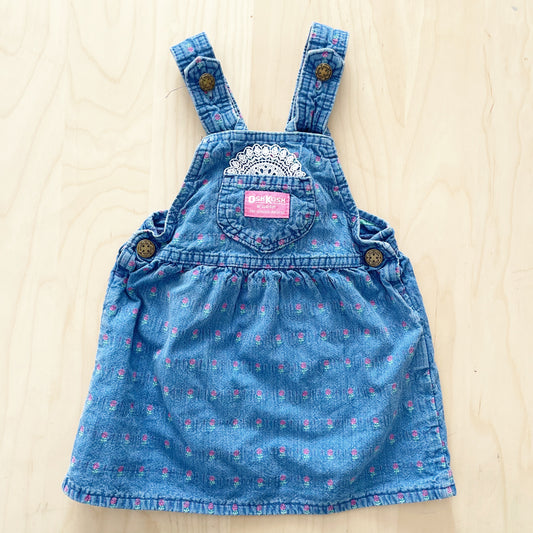 OshKosh Floral Woven Bow Back Skirtall
