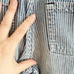 OshKosh Hickory Striped Button Pocket Overalls - Yellow Clover Vintage Kids Clothes