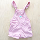 OshKosh Pink Engineer Stripe Shortalls - Yellow Clover Vintage Kids Clothes