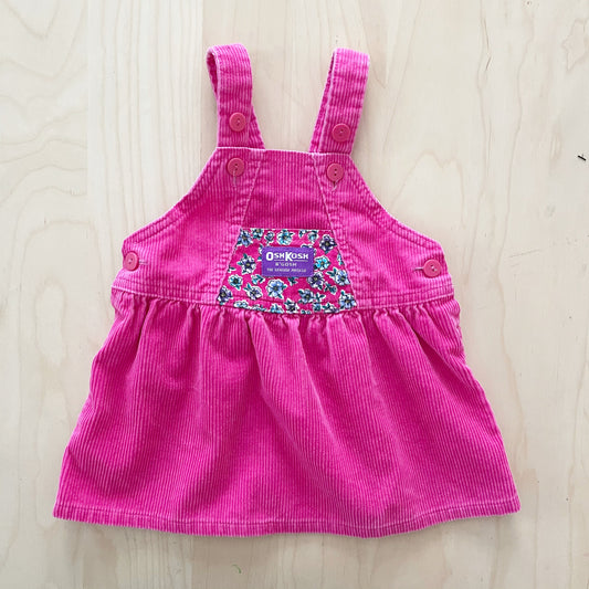 OshKosh Floral Bow Back Skirtall - Yellow Clover Vintage Kids Clothes