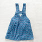 OshKosh Denim Flower Woven Skirtall - Yellow Clover Vintage Kids Clothes