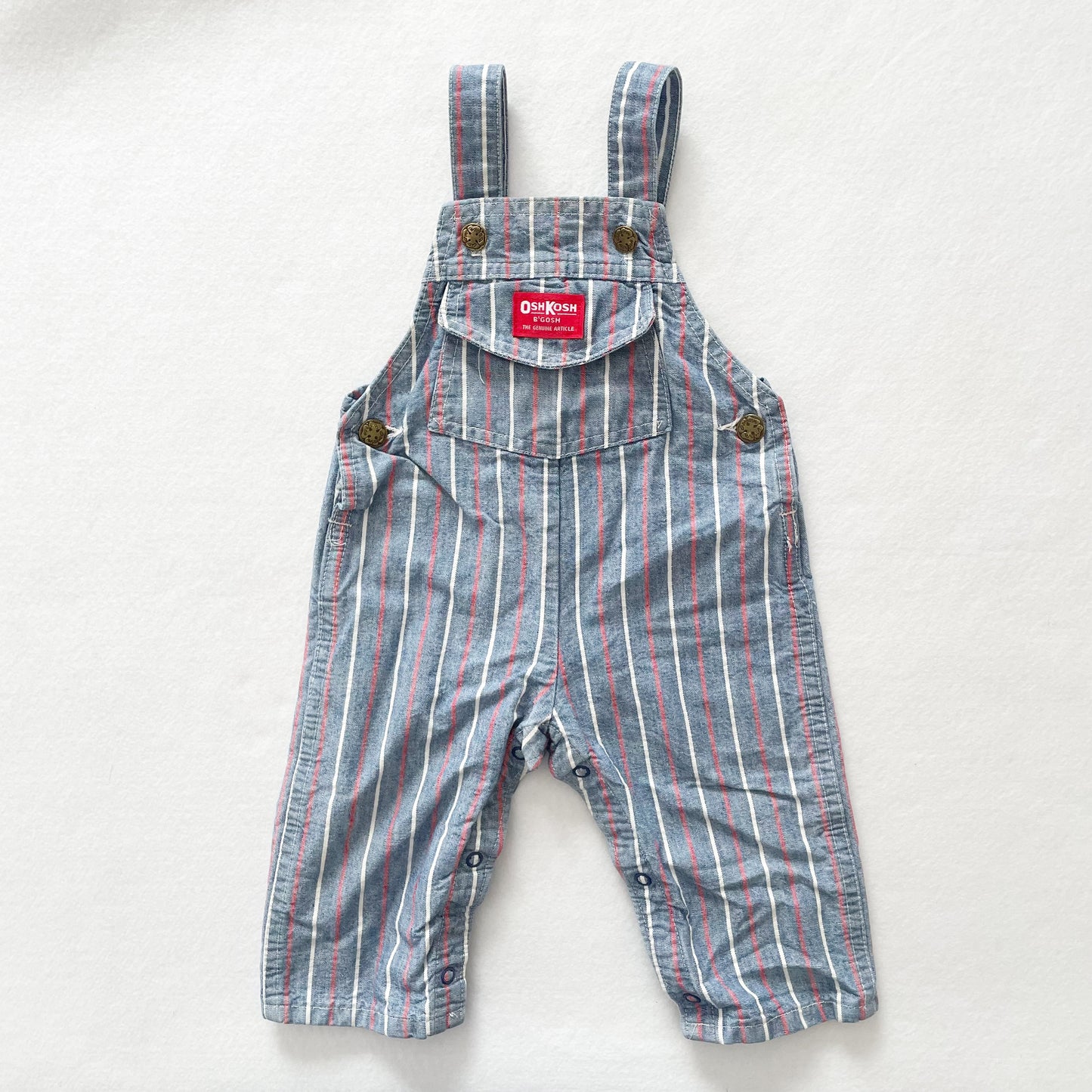 OshKosh Beach Dog Striped Overalls