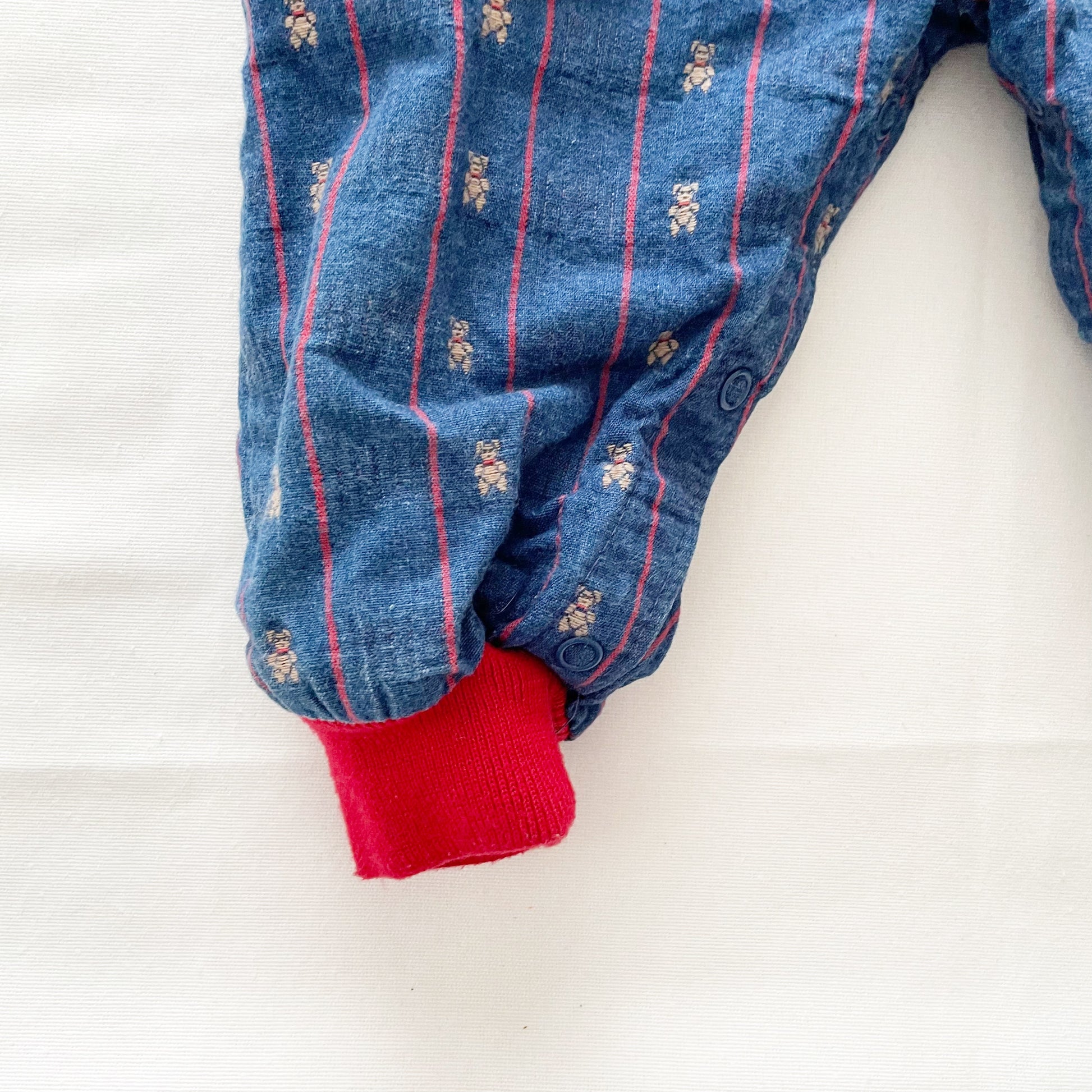 OshKosh Teddy Bear Jogger Overalls - Yellow Clover Vintage Kids Clothes