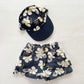 OshKosh Tropical Flowers Shorts + Hat