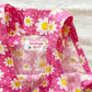 OshKosh Pink Daisy Print Romper - Yellow Clover Vintage Kids Clothes