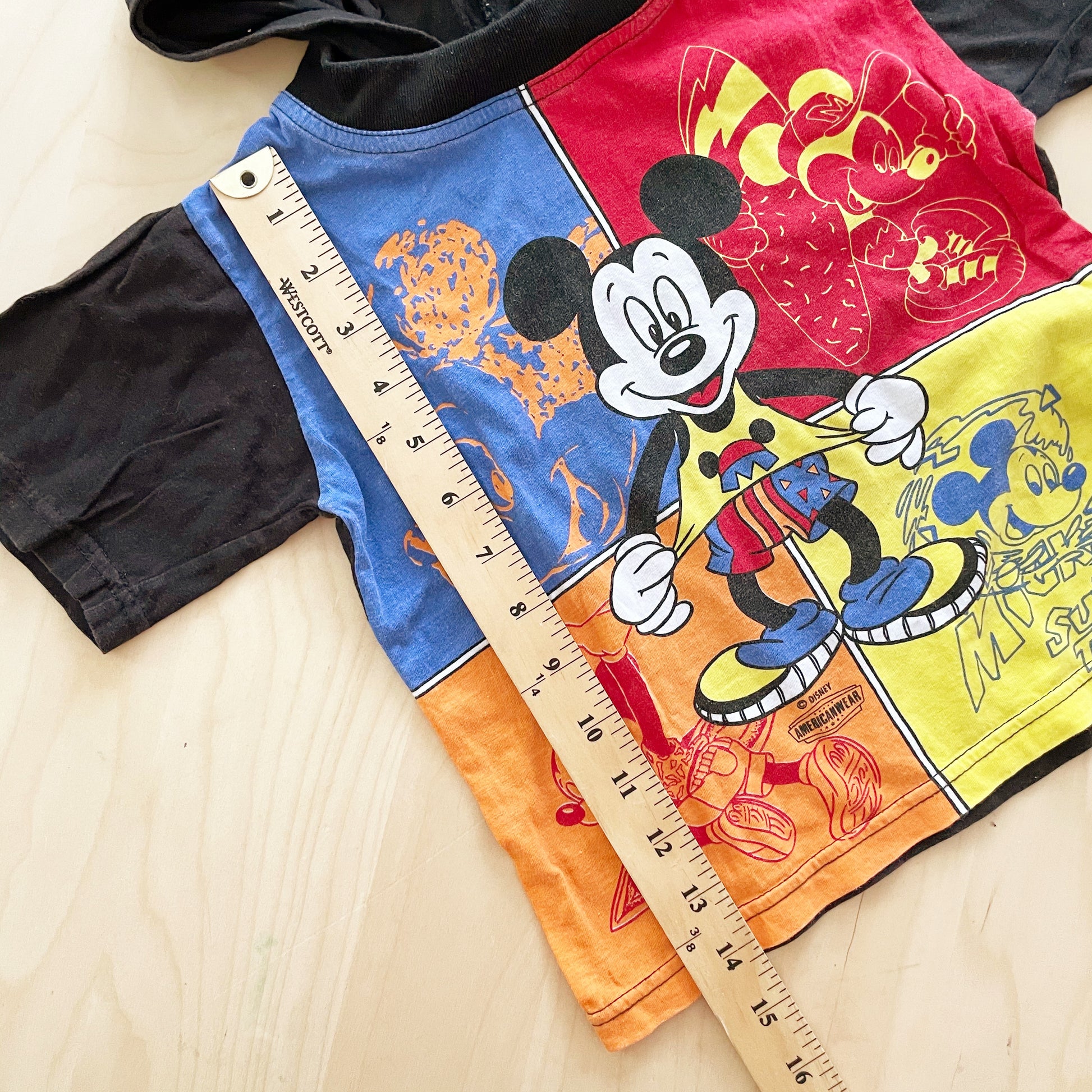 Surf Mickey Hooded Tee - Yellow Clover Vintage Kids Clothes