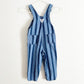 OshKosh Blue Wide Striped Overalls - Yellow Clover Vintage Kids Clothes