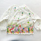 Multicolored Circus Print Pajama Top - Yellow Clover Vintage Kids Clothes
