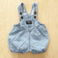 Vintage Baby B’gosh Light Wash Denim Bubble Overalls - Yellow Clover Vintage Kids Clothes