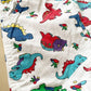 OshKosh Colorful Dino Shortalls