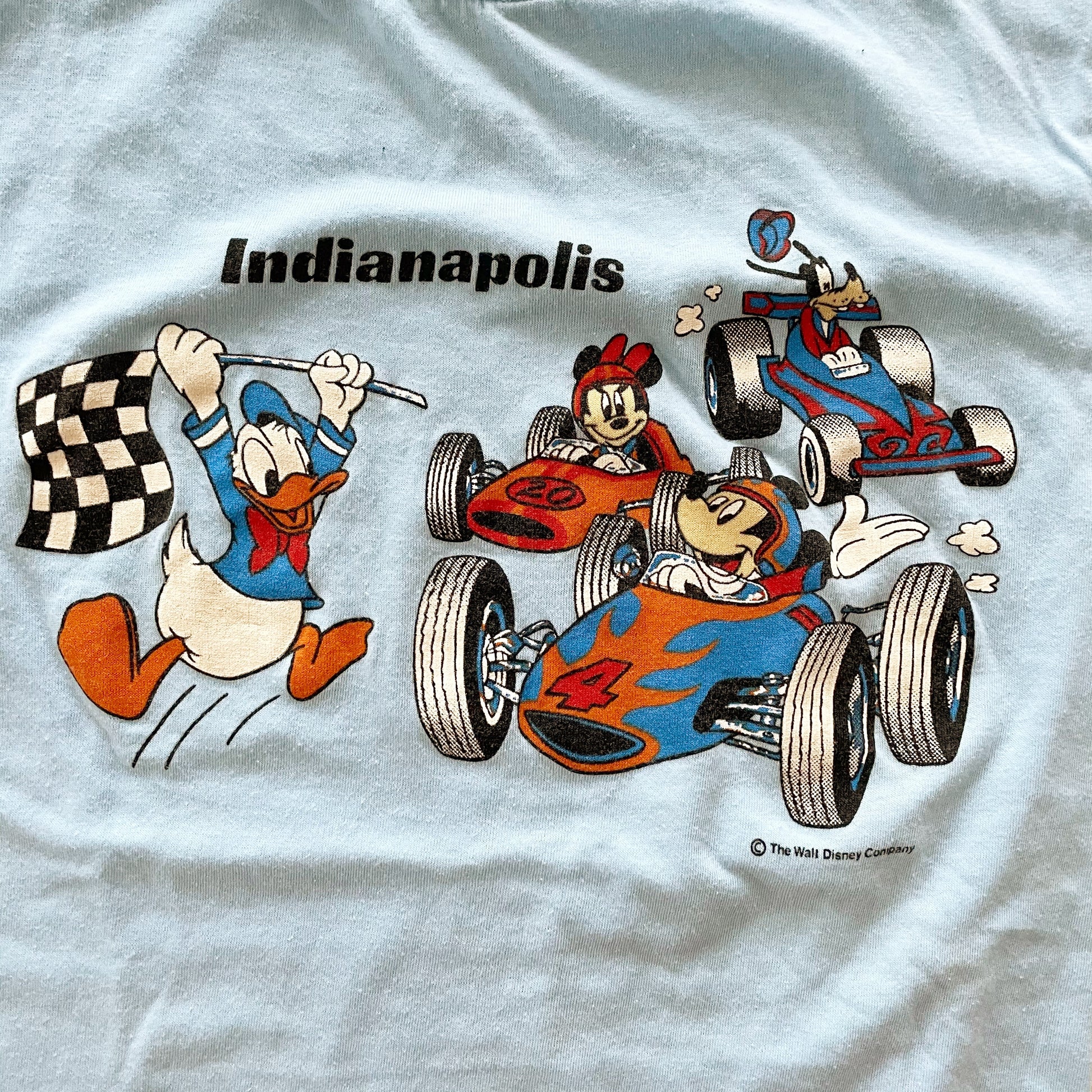 Adult/Youth Mickey Indianapolis Tee - Yellow Clover Vintage Kids Clothes