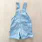 OshKosh Light Stone Wash Shortalls - Yellow Clover Vintage Kids Clothes