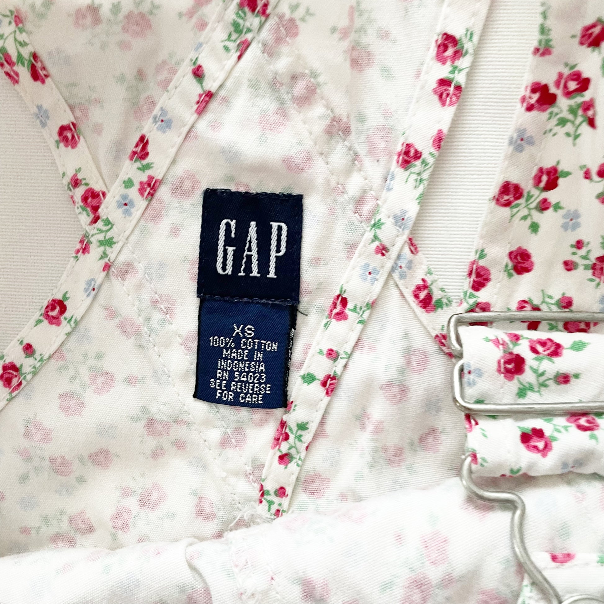 Gap Kids Floral Shortalls • 5T (?) - Yellow Clover Vintage Kids Clothes