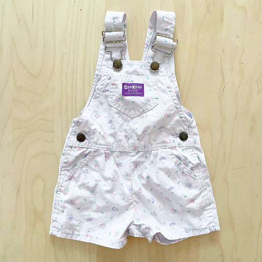OshKosh Light Purple Floral Shortalls
