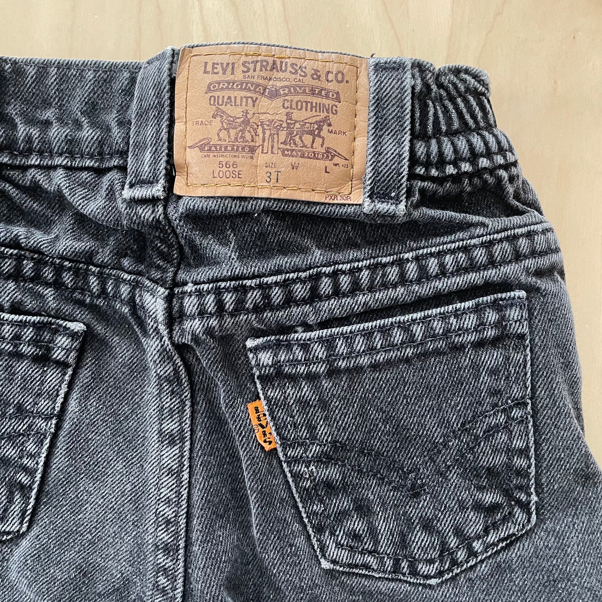 Vintage Levi’s 556 Orange Tab Jeans - Yellow Clover Vintage Kids Clothes