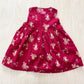 OshKosh Red Floral Fine Cord Dress - Yellow Clover Vintage Kids Clothes