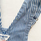 OshKosh Blue Hickory Stripe Shortalls - Yellow Clover Vintage Kids Clothes
