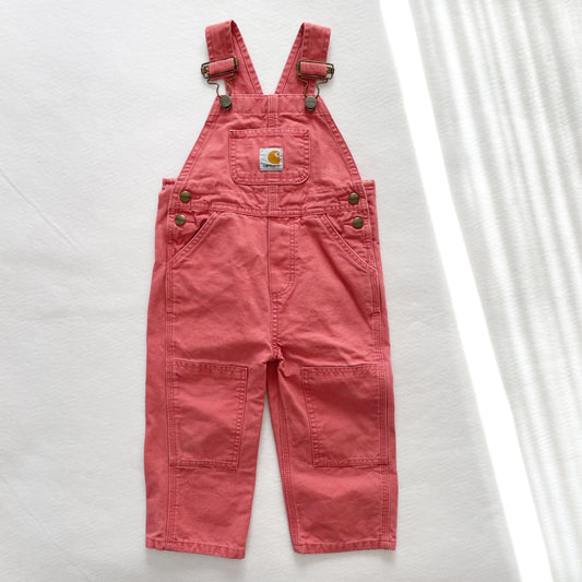 Carhartt Salmon Overalls • 2T - Yellow Clover Vintage Kids Clothes