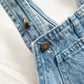 OshKosh Denim Logo Trim Bubble Overalls - Yellow Clover Vintage Kids Clothes