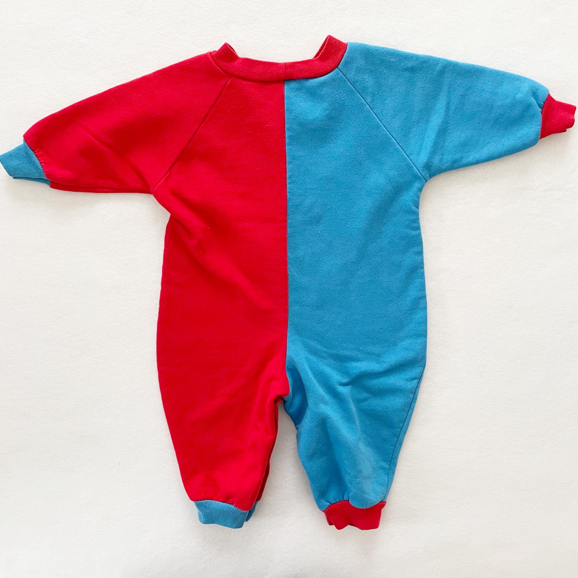 OshKosh Bear Sweatshirt Romper - Yellow Clover Vintage Kids Clothes