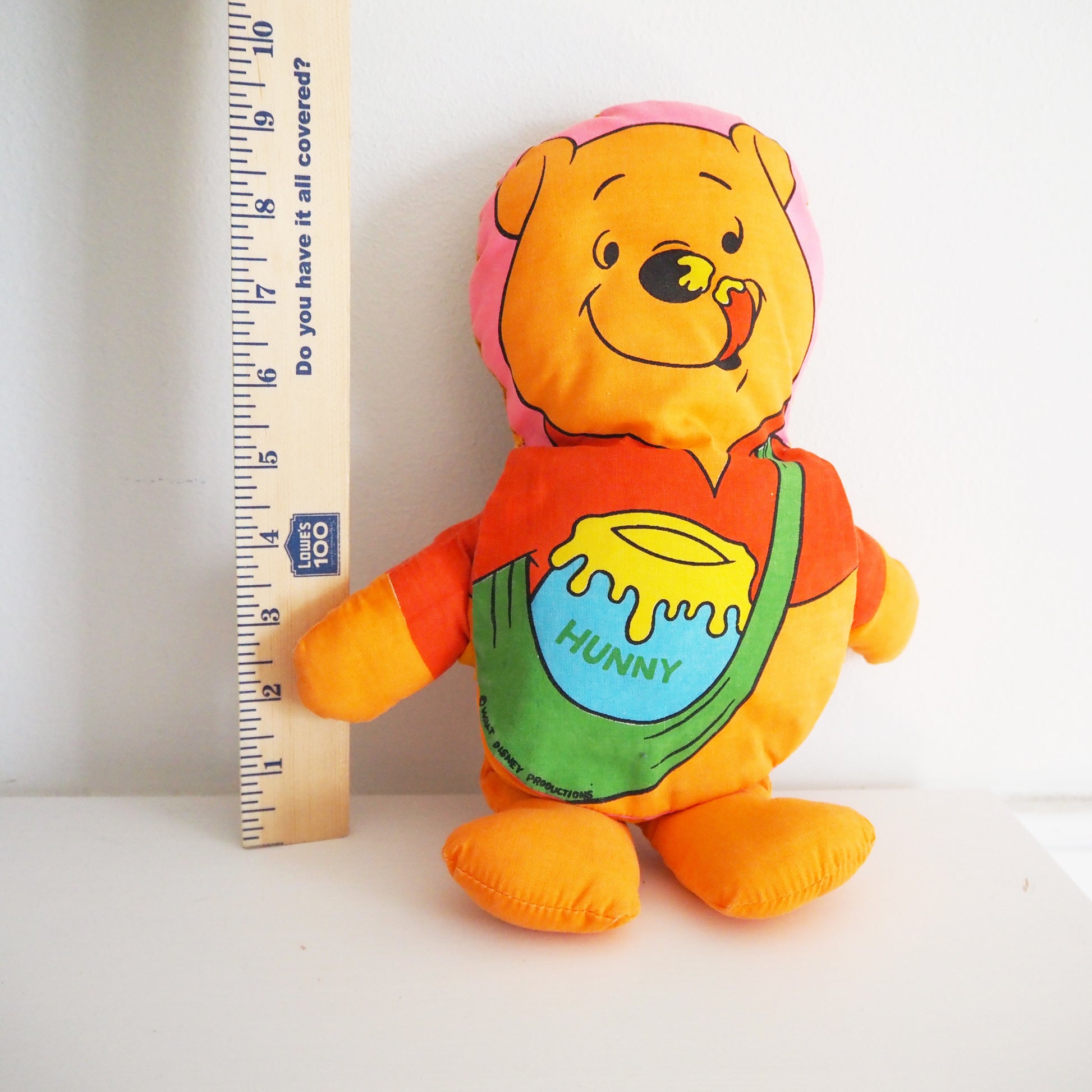 Face Changing Pooh Plush - Yellow Clover Vintage Kids Clothes