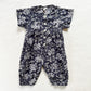 Vintage Baby Gap Navy Floral Romper
