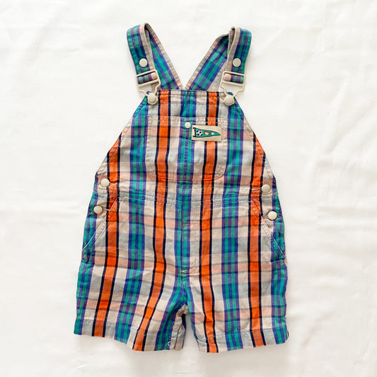 Gymboree Sports Pennant Patch Shortalls • 2T - Yellow Clover Vintage Kids Clothes