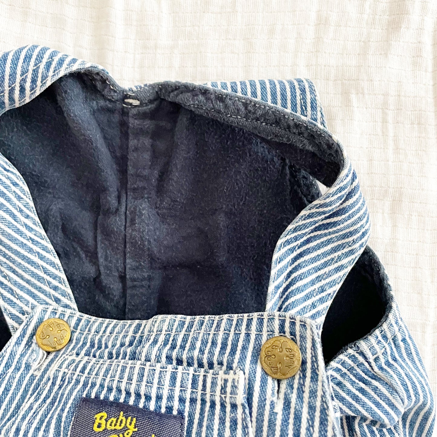 Baby B’gosh Hickory Stripe Bubble Overalls