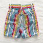 Lee Rainbow Stripe Denim Shorts • 7y - Yellow Clover Vintage Kids Clothes