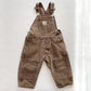 Carhartt Brown Reinforced Knee Overalls • 2T - Yellow Clover Vintage Kids Clothes