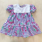 Vintage Striped Cherry Dress - Yellow Clover Vintage Kids Clothes