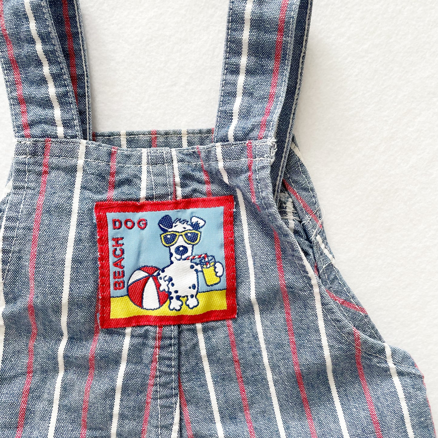 OshKosh Beach Dog Striped Overalls