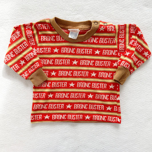 Buster Brown Bronc Buster Shirt - Yellow Clover Vintage Kids Clothes