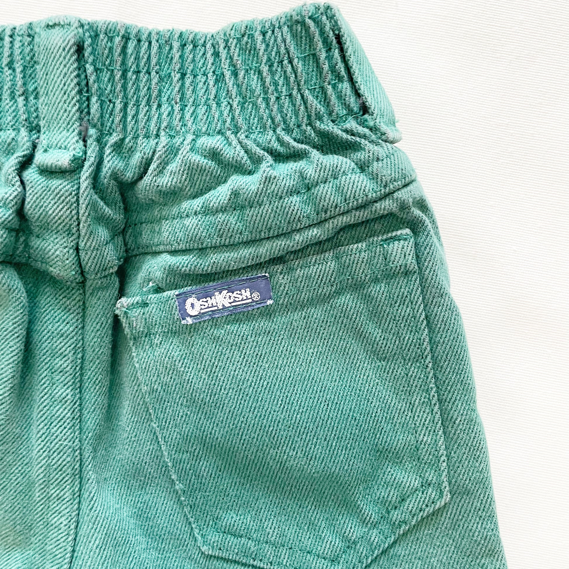 OshKosh Dark Green Pants - Yellow Clover Vintage Kids Clothes