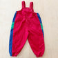 OshKosh Painter Patch Bubble Overalls - Yellow Clover Vintage Kids Clothes