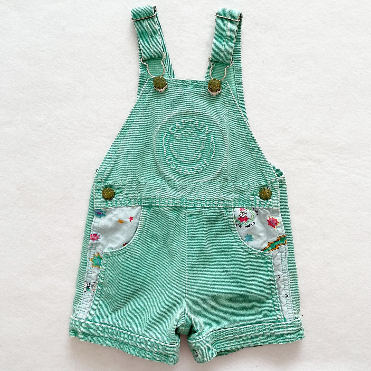 Captain OshKosh Mint Shortalls
