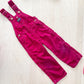OshKosh Dark Red Fine Cord Overalls