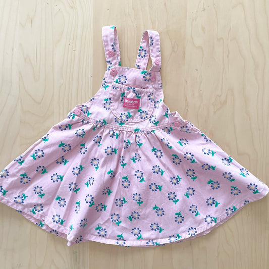OshKosh Blue Daisy Skirtall - Yellow Clover Vintage Kids Clothes