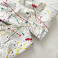 OshKosh Paint Splatter Overalls - Yellow Clover Vintage Kids Clothes