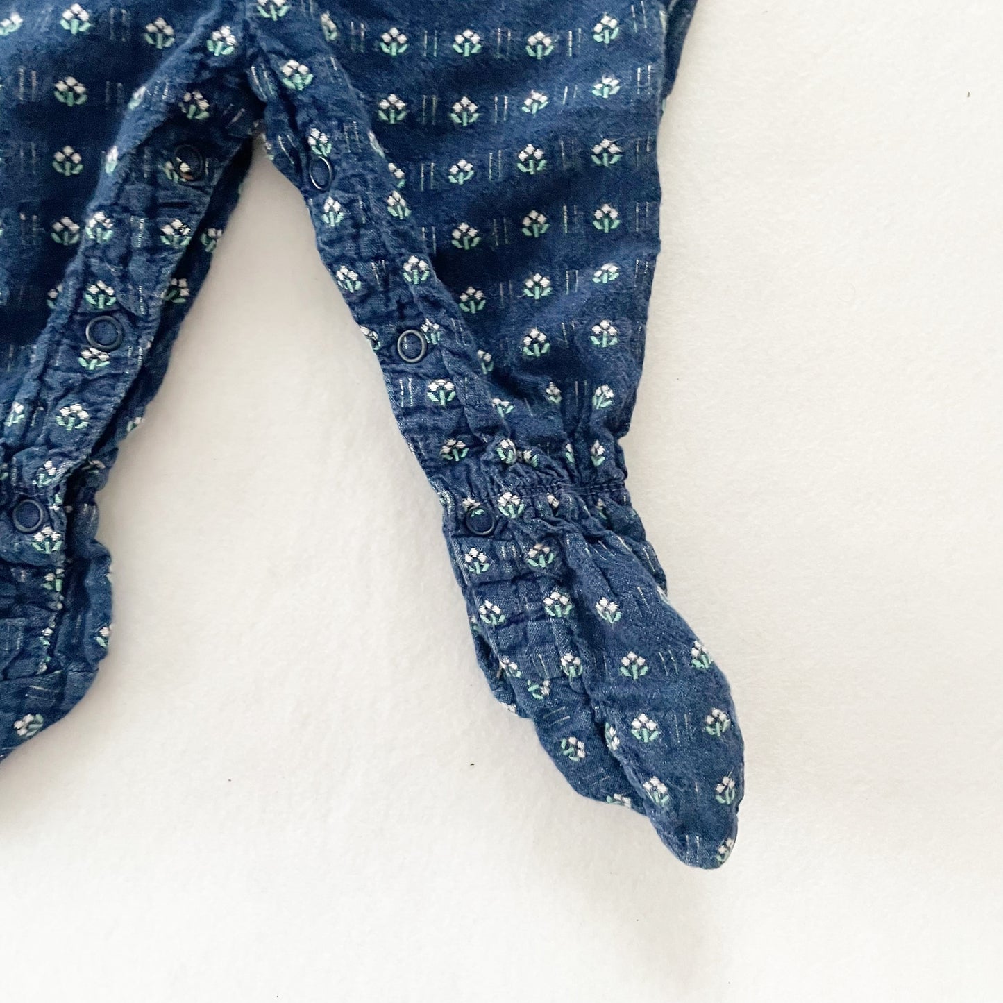 OshKosh Flower Woven Footed Overalls