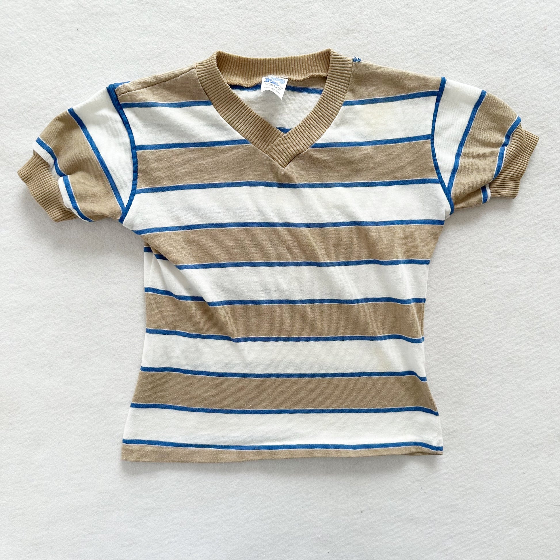 Rob Roy Striped Tee - Yellow Clover Vintage Kids Clothes