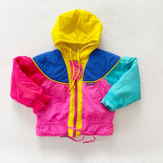 OshKosh Colorblock Ski Jacket - Yellow Clover Vintage Kids Clothes