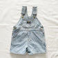OshKosh Light Wash Denim Shortalls - Yellow Clover Vintage Kids Clothes